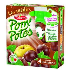 りんごと栗ひょうたん 4×90g - POM' POTES
