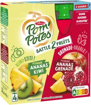 4x90g Pompote P Ananas Kiwi Gr