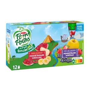 Les P'tits Explorateurs Vielseitiges Kompott 12x90g - POM' POTES