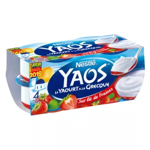 Mtindi wa Uigiriki kwenye kitanda cha sitirishi 4x125g - YAOS
