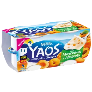 खुबानी के टुकड़ों के साथ ग्रीक दही 4x125 ग्राम - नेस्ले