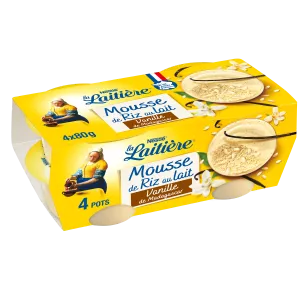 Ll Mous Riz Lait Van 4x80g