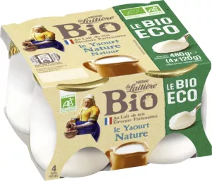 Ll Yaourt Pot Verre Nature 4x