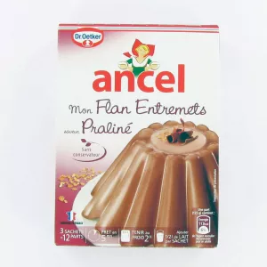 Préparation flan entremets saveur praliné 174g - ANCEL