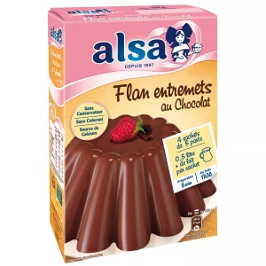 Sobremesa de chocolate de flan de preparação 232g - ALSA