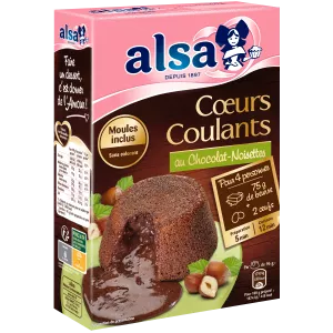 Préparation coeur coulant chocolat noisette 250g - ALSA