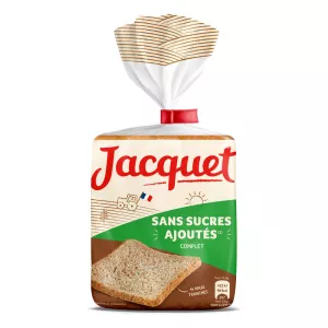خبز ساندويتش ماكسي بدون سكريات مضافة كامل 550 جرام - JACQUET