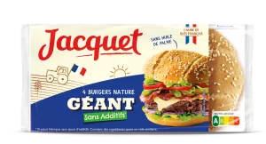 Giant 原味汉堡 无添加糖 X4 350g - JACQUET