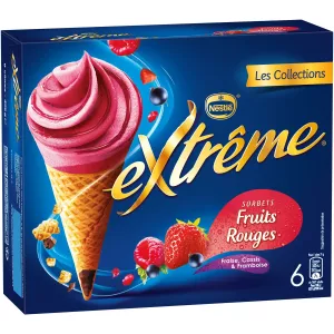Extreme Red Fruit Sorbet Ice Cream X6 - EXTREME