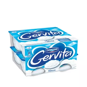 Yaourt Gervita Nature 8x100g - Danone