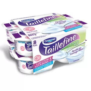 Yaourt Taille fine Fromage blanc 0% Nature 8x100g - DANONE