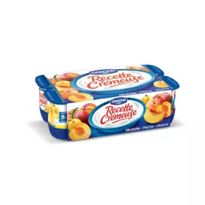 Yaourt Recette Crémeuse Fruits Jaunes 8x125g - DANONE