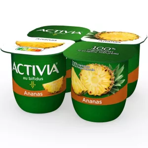 Bifidus Pineapple Fruit Yogurt - Activia
