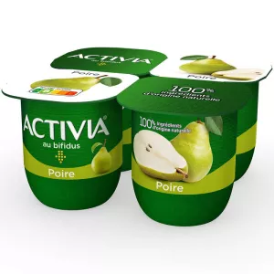 Yogur de Frutas Pera Bífidus 4x125g - Activia