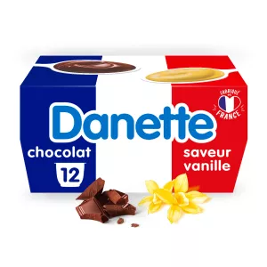 Danette Chocolade Vanille 12x11