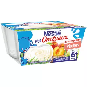 Babydessert met perziksmaak 6+ maanden 4x100g - NESTLE