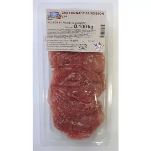 Chiffonnade Saucisson Allege 1