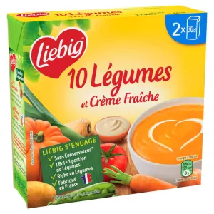 Suppe aus 10 Gemüsen und frischer Sahne, 2x30g-LIEBIG