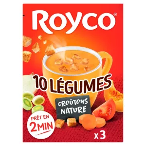 Velvet 10 vegetables croutons rosemary x3 - Royco