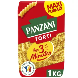 Pâtes Torti 3 Minutes 1Kg - PANZANI