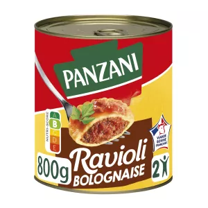 Ravioli sauce bolognaise, boîte 4/4 de 800 g - PANZANI