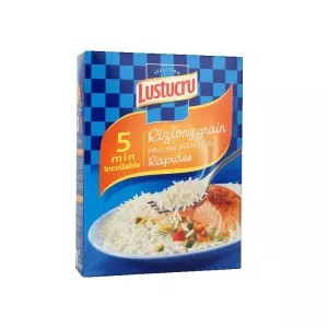 Riz long grain cuisson rapide 900gr - LUSTUCRU