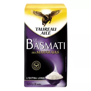 Riz basmati des Maharajas 500g - TAUREAU AILÉ