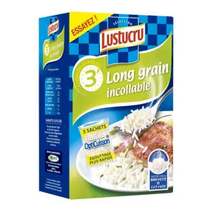 Riz long grain incollable 5x450g - LUSTUCRU
