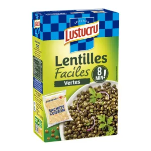 Lentilles vertes faciles 2x150g - LUSTUCRU