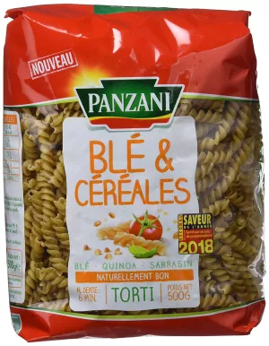 Pâtes torti blé/céréales 500g - PANZANI
