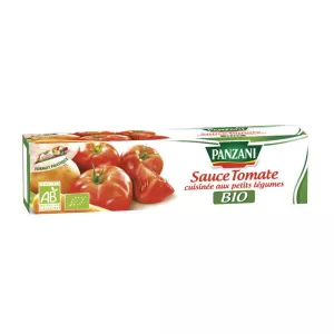 Molho de Tomate Cozido com Pequenos Legumes Orgânicos, 180g - PANZANI