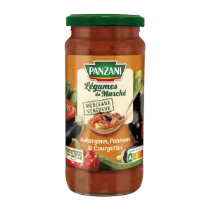 Salsa di verdure del mercato di melanzane e peperoni; 400 g - PANZANI