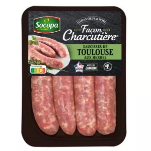 Saucisse de Toulouse aux herbes 400g - SOCOPA
