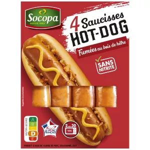 280g Schweinefleisch-Hot Dog X4 - SOCOPA