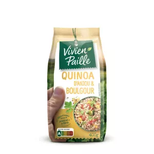 Mélange quinoa d'Anjou et boulgour 400g - VIVIEN PAILLE