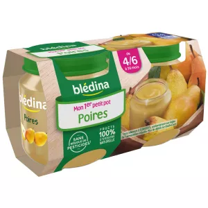 Petits pots poires dès 4mois 2x130g - BLEDINA