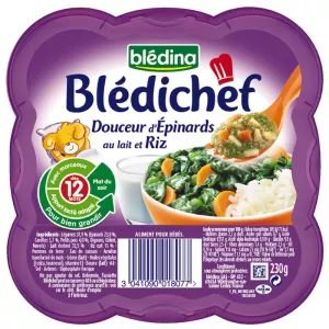 Bledichef süßer Spinat in Milch und Reis 230g