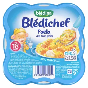 Plat bébé paella dès 18 mois 260g - BLEDINA