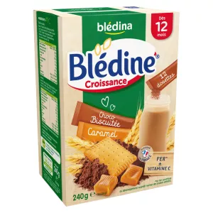 Blédine Croissance 12+ mois caramel/choco-biscuitée 240g