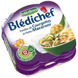 Plat bébé courgettes/macaroni dès 12mois 2x230g - BLEDINA