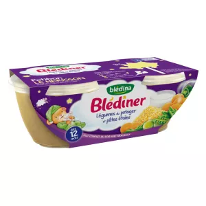 12ヶ月からのスターベジタブル/パスタポット 2x200g - BLEDINA