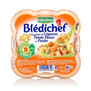 Plat bébé légumes/patates douces/ poulet dès 15 mois 250g - BLEDINA