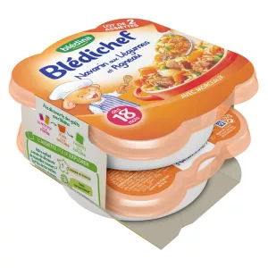 Plat bébé navarin légumes/agneau dès 18 mois 2x260g - BLEDINA