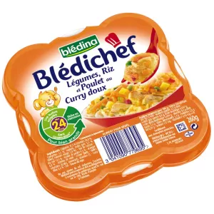 Plat bébé légumes/riz/poulet dès 24 mois 260g - BLEDINA