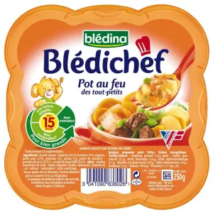 Plat bébé pot au feu dès 15 mois 250g - BLEDINA