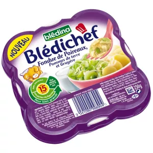 Plat bébé poireaux/pommes de terre/gruyère dès 15m 250g - BLEDINA