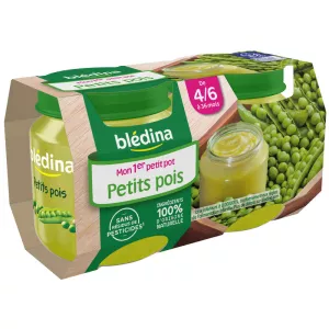 Petits pots petits pois 4/6 mois 2x130g - BLEDINA