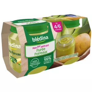Petits pots poireaux 4/6 mois 2x130g - BLEDINA