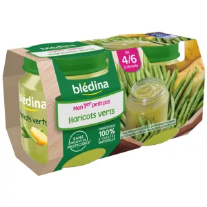 Petits pots haricots verts 4/6 mois 2x130g - BLEDINA