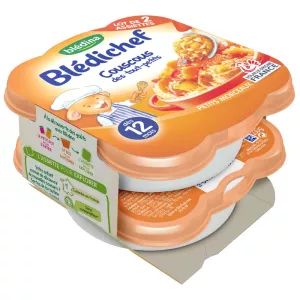 Plat bébé couscous dès 12 mois 2x230g - BLEDINA